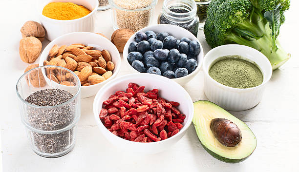 Various superfoods. healthy food concept